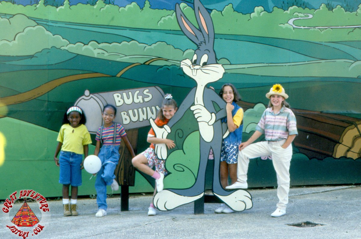 Bugs Bunny Land Backdrops At Six Flags Great Adventure